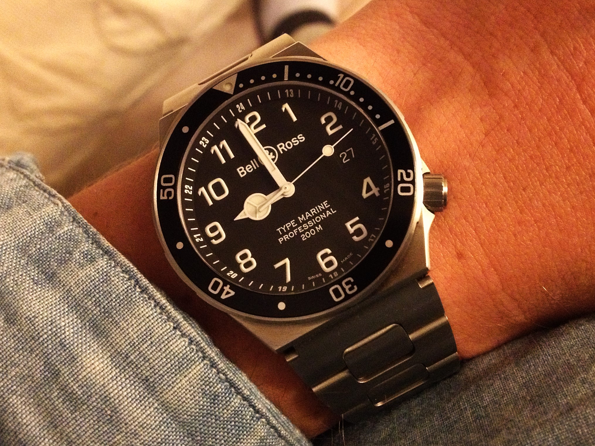 Bell & ross clearance type marine professional 200m