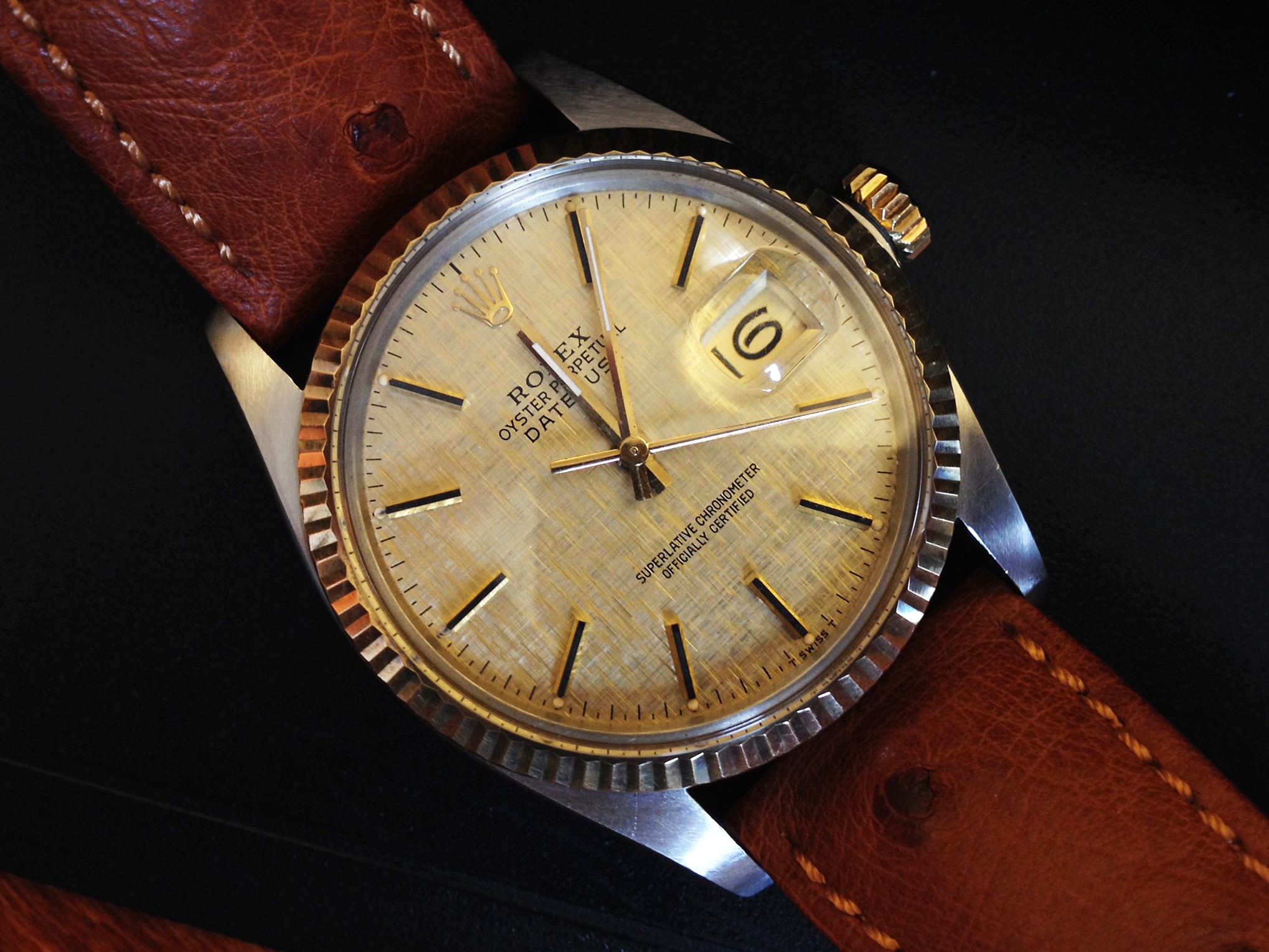 rolex 16013 leather strap