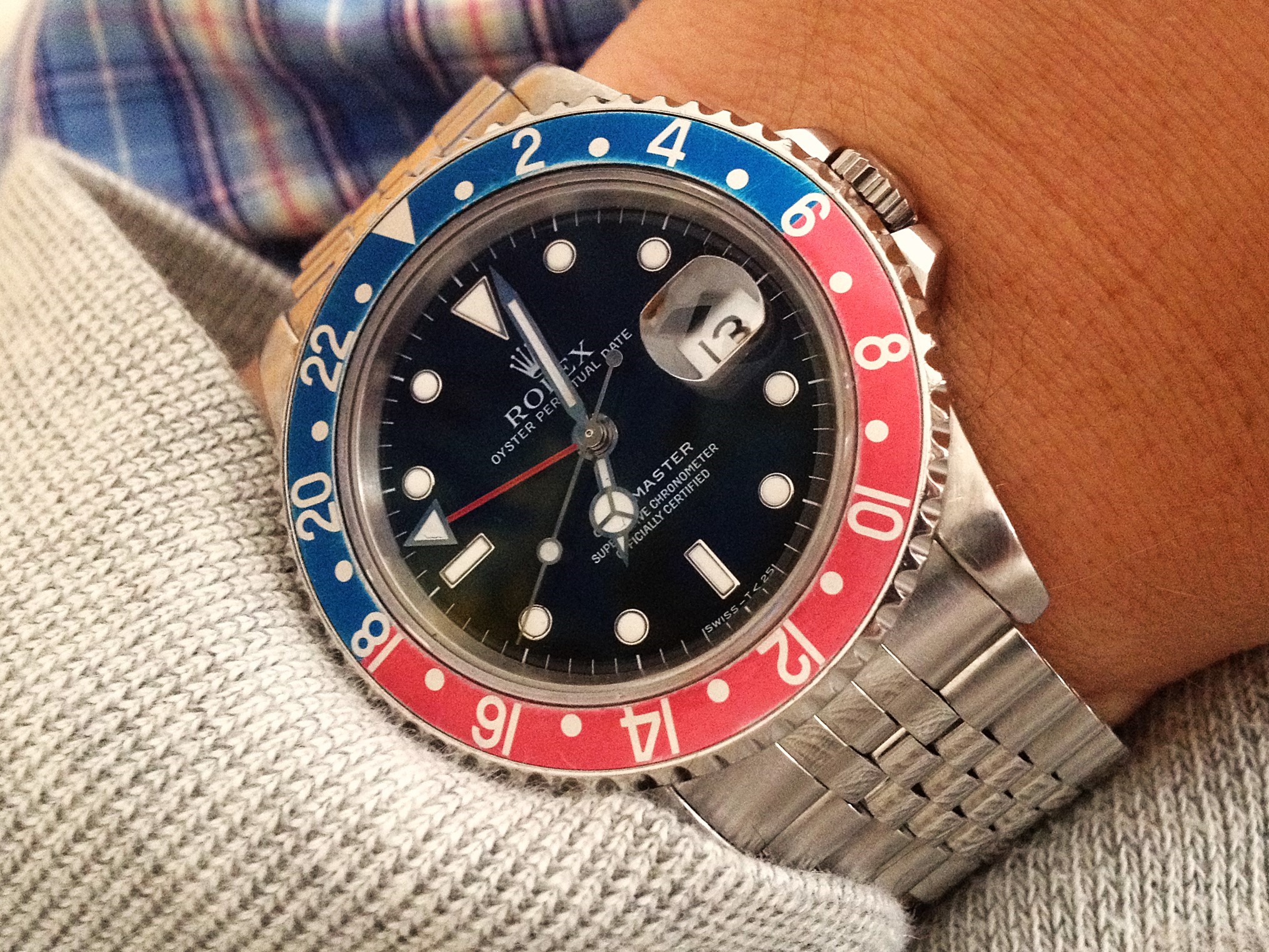 Gmt master sales 16700 pepsi